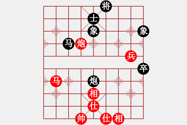 象棋棋譜圖片：小魔頭(4段)-和-攻雞變公擊(5段) - 步數(shù)：110 