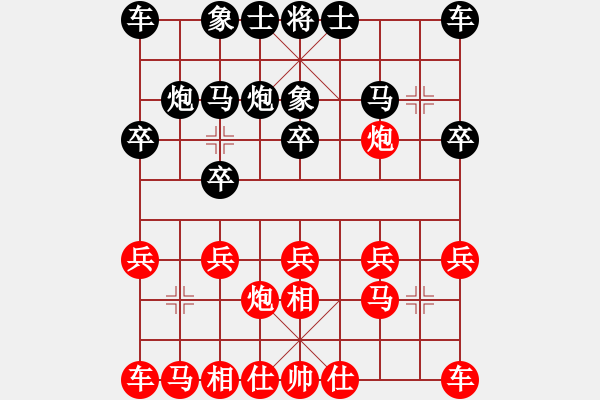 象棋棋譜圖片：張若愚 先勝 許文章 - 步數(shù)：10 