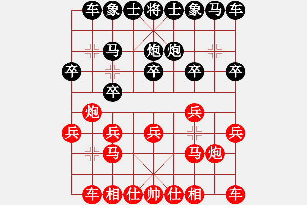 象棋棋譜圖片：第3局 屏風(fēng)馬破當(dāng)頭炮捉車(chē) 變7 - 步數(shù)：10 