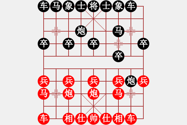 象棋棋譜圖片：豫歆[紅] -VS- 陳健纘[黑] - 步數(shù)：10 