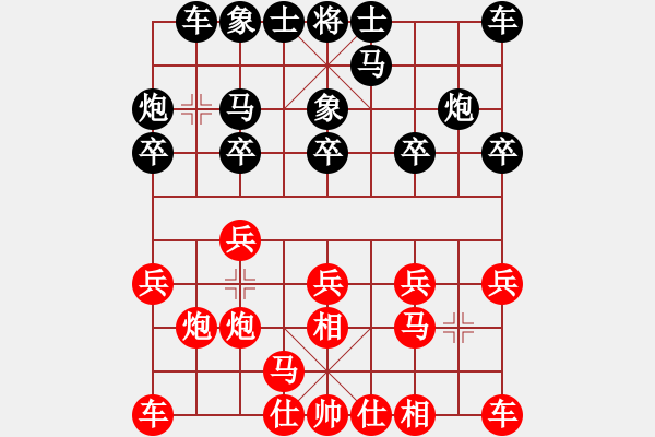 象棋棋譜圖片：11381局 A07-金鉤炮局-小蟲(chóng)引擎24層 紅先勝 旋九專(zhuān)雙核-傻瓜 - 步數(shù)：10 