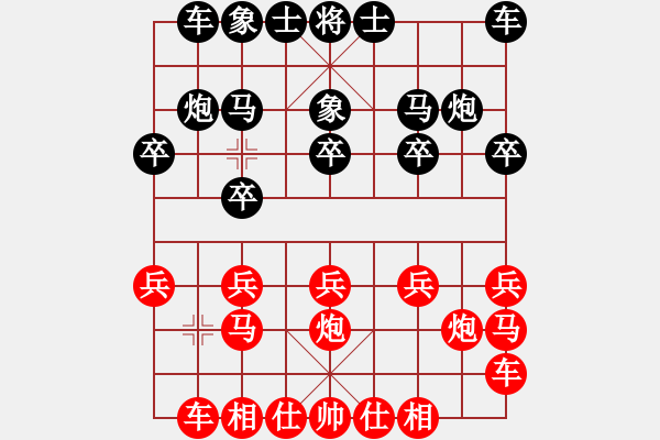 象棋棋譜圖片：眾籌杯劉軍-廖贛南.pgn - 步數(shù)：10 