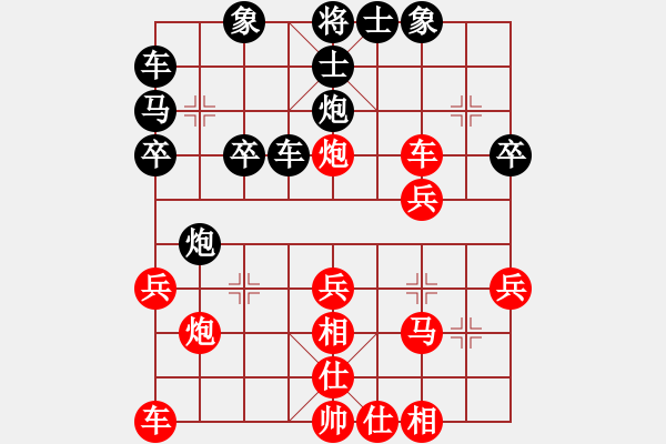 象棋棋譜圖片：卑斯麥號(4級)-勝-通風(fēng)管與裕(5r) - 步數(shù)：30 