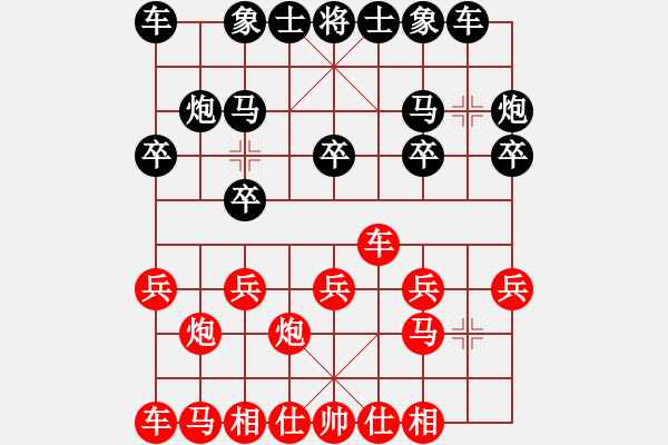 象棋棋譜圖片：弈文鬼子[紅] -VS- 金達(dá)萊[黑] - 步數(shù)：10 