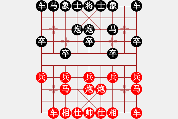 象棋棋譜圖片：鮑正祥 先和 魯天 - 步數(shù)：10 