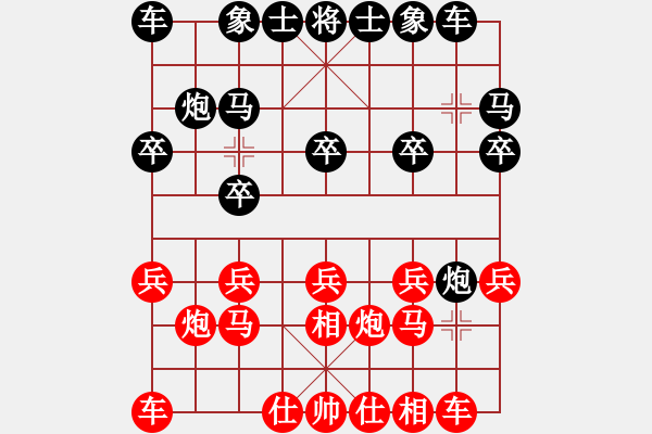 象棋棋谱图片：李望祥     先和 邬正伟     - 步数：10 