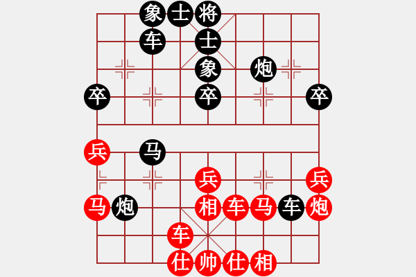 象棋棋譜圖片：日月星晨余(1段)-負(fù)-重慶火鍋一(3段) - 步數(shù)：40 