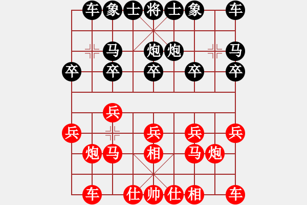 象棋棋谱图片：张志刚 先和 刘子健 - 步数：10 