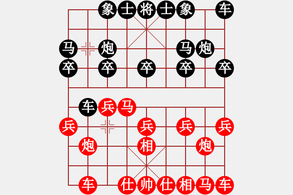 象棋棋譜圖片：相逢[紅] -VS- ：‰●【DGC龍丨智哥[黑] - 步數(shù)：10 