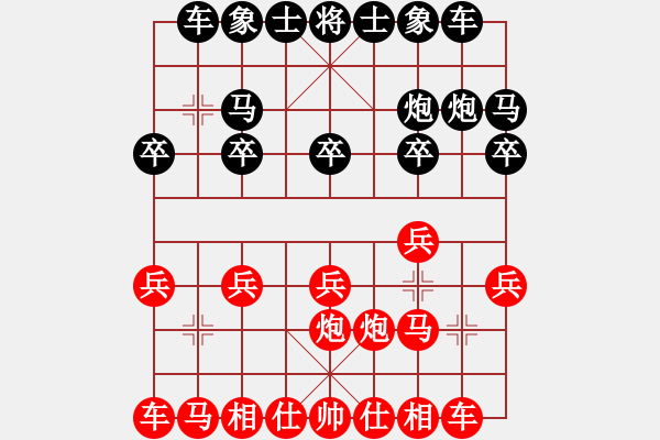 象棋棋譜圖片：dgxlxq和于虛實(shí)?。。?！對(duì)士角炮的一快打變例?。。。?！ - 步數(shù)：10 