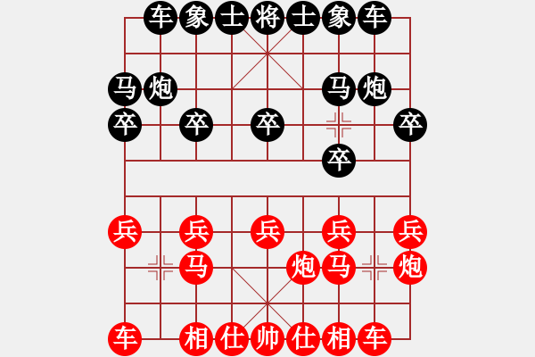 象棋棋譜圖片：兩個老頭(9星)-和-我愛何玉花(9星) - 步數(shù)：10 