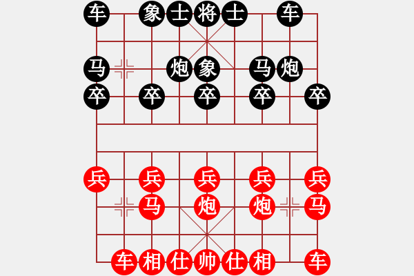 象棋棋譜圖片：陳健纘年29紅先勝網(wǎng)絡(luò)棋友 - 步數(shù)：10 