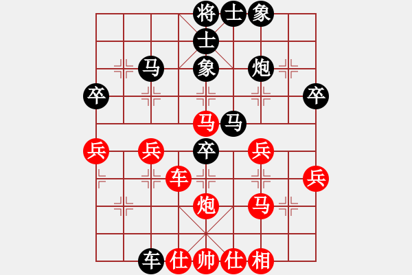 象棋棋谱图片：温州小棋迷(3星)-胜-王老同(4星) - 步数：40 