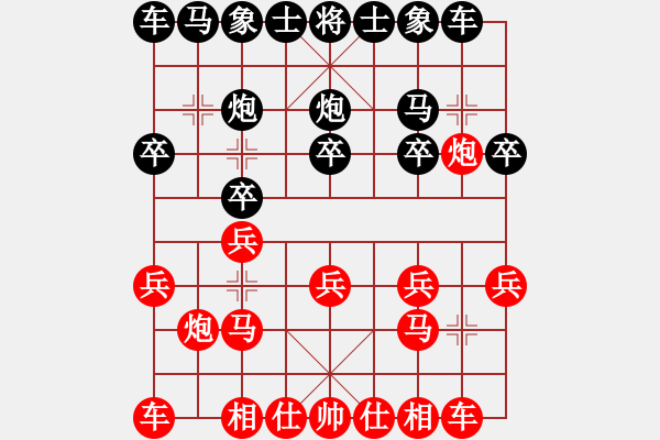 象棋棋谱图片：第三节 进炮封车法【例7】 - 步数：10 