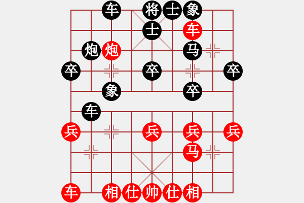 象棋棋譜圖片：2019.8.19.1好友十分鐘后勝田培軍 - 步數：30 