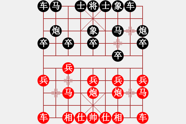 象棋棋譜圖片：決賽 高中組 盧漢全(砂) 對(duì) 溫貫升 (吉) - 步數(shù)：10 