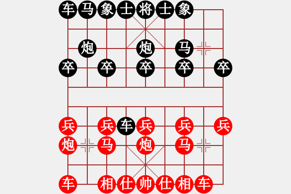 象棋棋譜圖片：清道夫(5段)-負(fù)-沒一個(gè)號了(9段) 順炮直車對橫車 - 步數(shù)：10 