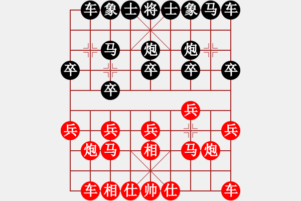 象棋棋譜圖片：品茶(4弦)-勝-xyjyj(4弦) - 步數(shù)：10 