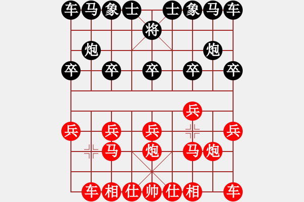 象棋棋譜圖片：起馬開(kāi)局 - 步數(shù)：10 