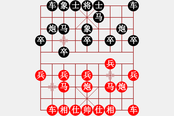 象棋棋譜圖片：矩尺[紅先負(fù)] -VS- 贏一盤(pán)實(shí)在難[黑] 中炮對(duì)進(jìn)左馬 - 步數(shù)：10 