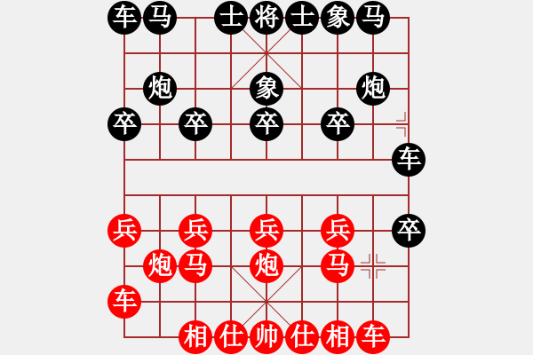 象棋棋譜圖片：潘駝背兒(5段)-和-初出江湖(8段) - 步數(shù)：10 