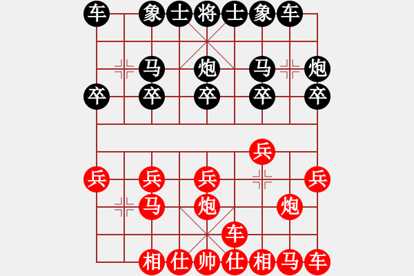 象棋棋譜圖片：熱血盟●溫柔一刀[紅] -VS- 熱血盟☆冰天幻姬[黑] - 步數(shù)：10 