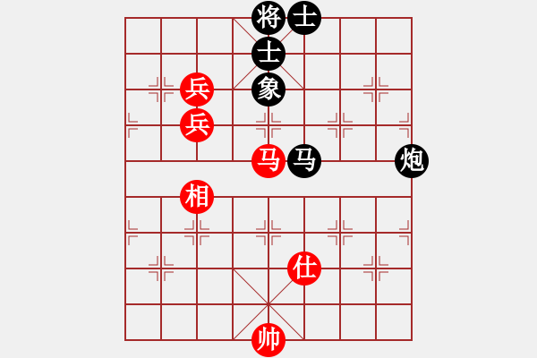 象棋棋譜圖片：屏風(fēng)馬應(yīng)五七炮進(jìn)三兵先鋒馬（趙-蔣）黑勝 - 步數(shù)：200 