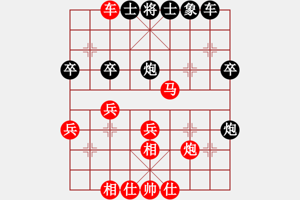 象棋棋譜圖片：yinxiaojin(4段)-勝-走走兵(1段) - 步數(shù)：40 