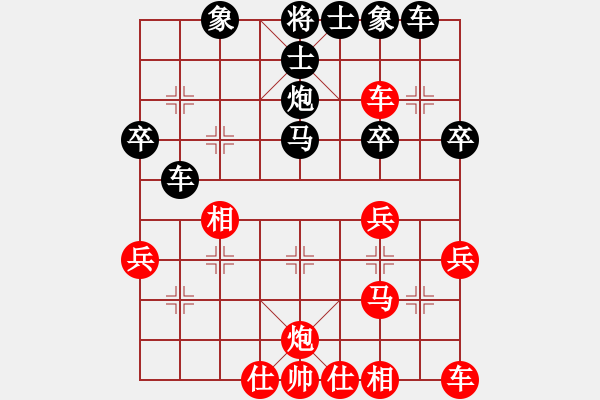 象棋棋譜圖片：shareman(1段)-負-xlgyg(8級) - 步數：40 