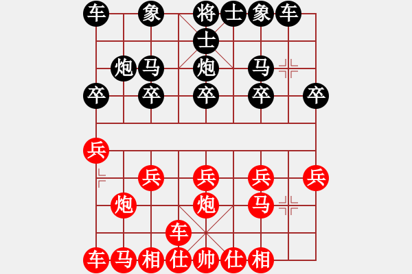 象棋棋譜圖片：橫才俊儒[292832991] -VS- 一馬平川[1294353679] - 步數(shù)：10 