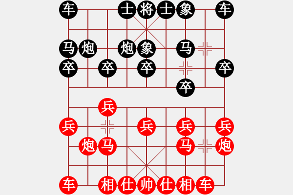 象棋棋譜圖片：閔仁 先勝 張新軍 - 步數(shù)：10 