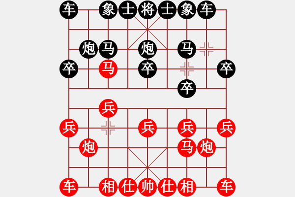 象棋棋譜圖片：劉莉 -紅先勝- 平常心 - 步數(shù)：10 