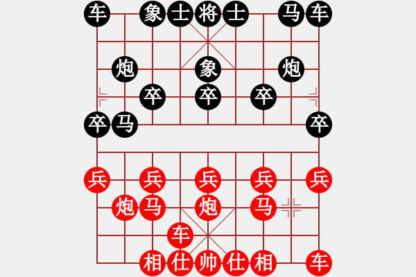 象棋棋譜圖片：橫才俊儒[292832991] -VS- 順其自然[894507577] - 步數(shù)：10 