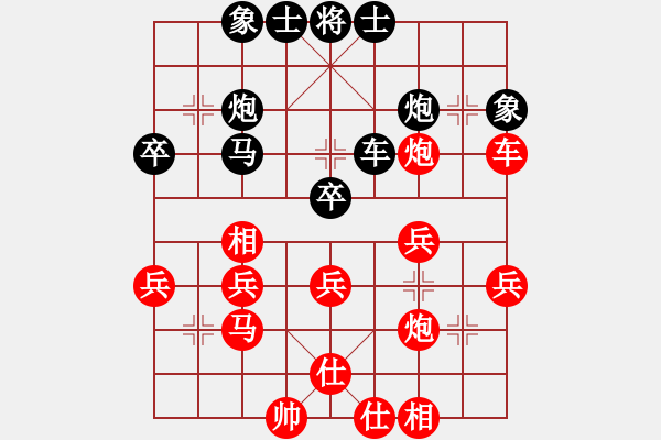 象棋棋譜圖片：zhkzhkzhk(8級(jí))-負(fù)-致命一刀(1段) - 步數(shù)：40 