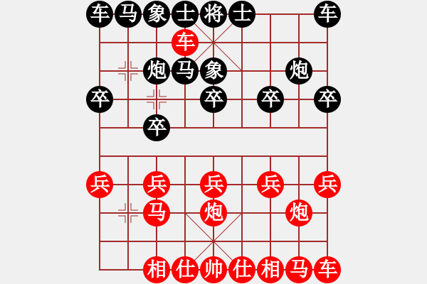 象棋棋譜圖片：橫才俊儒[紅] -VS- 梅山棋圣[黑] - 步數(shù)：10 