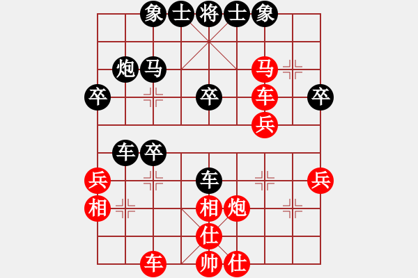 象棋棋譜圖片：第三軍軍座(2段)-和-趙姚霖(1段)順炮橫車對直車 - 步數(shù)：40 