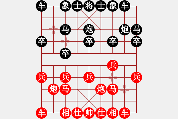 象棋棋譜圖片：欺硬怕軟VS棋仙山莊劉進(2011 5 19) - 步數(shù)：10 