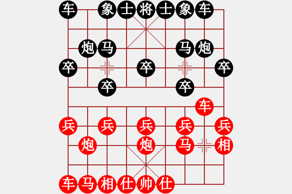 象棋棋譜圖片：象棋大魔王(9星)-和-過(guò)往云煙(9星) - 步數(shù)：10 