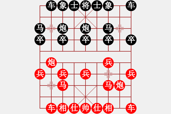 象棋棋譜圖片：賭棋招敵手紅負(fù)-VS-■醉臥沙場黑 - 步數(shù)：10 