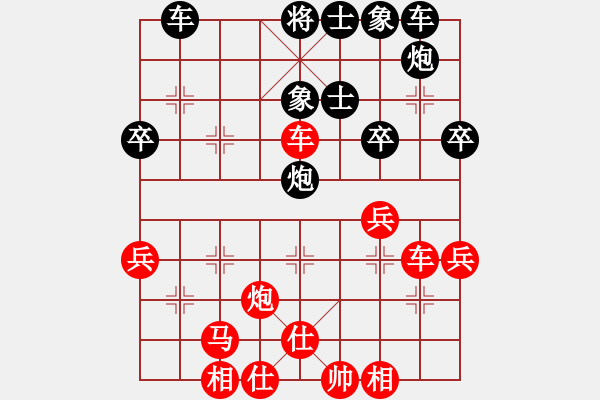 象棋棋譜圖片：一夜春風(fēng)來(lái)(3段)-和-xvlin(8級(jí)) - 步數(shù)：40 