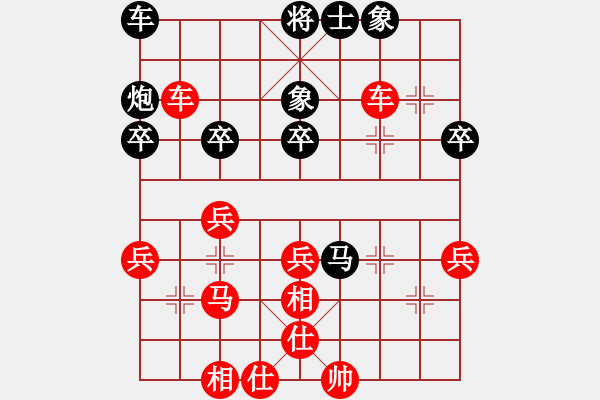 象棋棋譜圖片：梁山曹正(4f)-勝-誠友(1弦) - 步數(shù)：40 