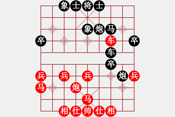 象棋棋譜圖片：開平棋王(6段)-負(fù)-屠龍恨飛刀(6段)中炮緩開車對(duì)后補(bǔ)列炮 - 步數(shù)：30 