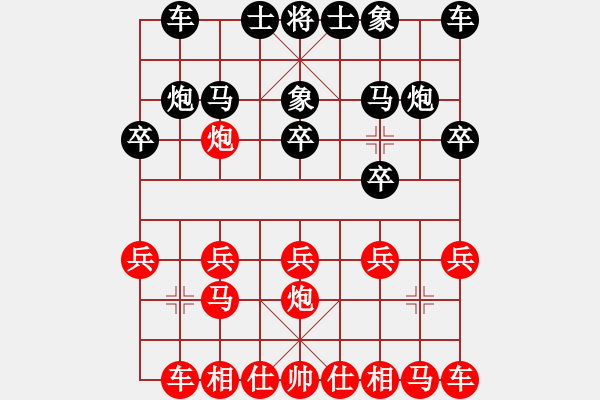 象棋棋譜圖片：武大胡一刀(3段)-和-糊涂三世(4段) - 步數(shù)：10 