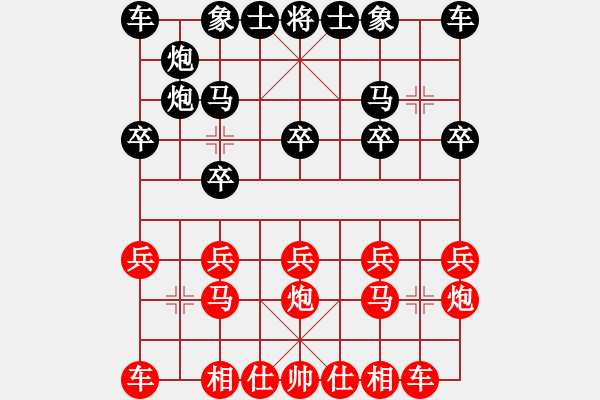 象棋棋譜圖片：siryeVS倚天高手(中炮對進(jìn)左馬實戰(zhàn)5） - 步數(shù)：10 