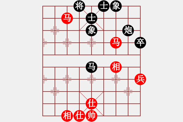 象棋棋譜圖片：邊馬局――左邊馬橫車進(jìn)七兵對(duì)黑進(jìn)1路卒屏風(fēng)馬 - 步數(shù)：60 