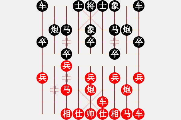 象棋棋譜圖片：澳門隊 葉顯標(biāo) 和 江西隊 楊斌 - 步數(shù)：10 