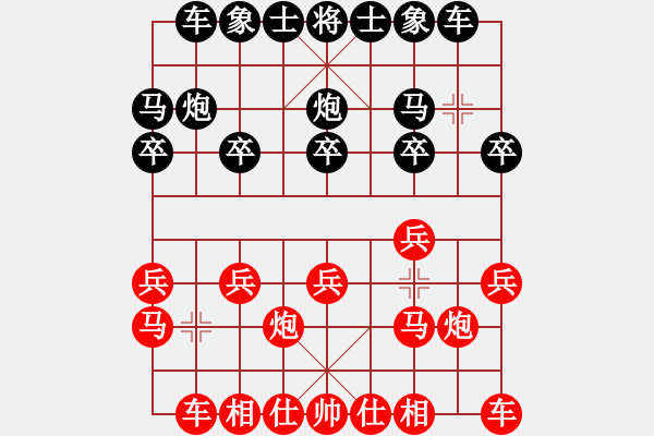 象棋棋譜圖片：錫山老兵(3段)-負-孫大圣(2段) - 步數(shù)：10 