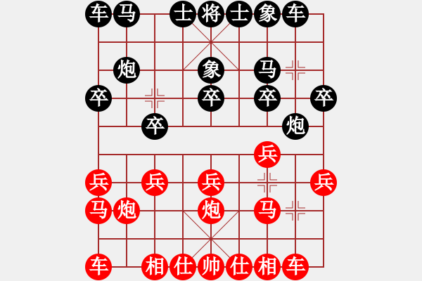 象棋棋譜圖片：情依[67199239] 和 芳棋(純?nèi)讼缕?[893812128] - 步數(shù)：10 