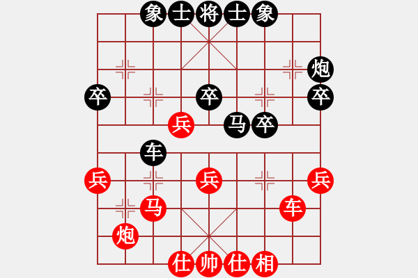 象棋棋譜圖片：大工棋手內(nèi)戰(zhàn)之王俊琦對劉子奇 - 步數(shù)：40 