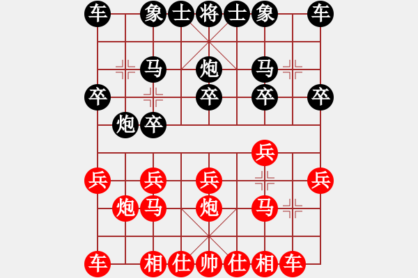 象棋棋譜圖片：hemin8711[紅] -VS- 桂大仙[黑] - 步數(shù)：10 